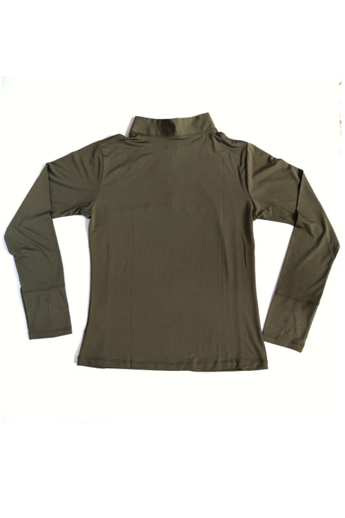 پیراهن آستین بلند ورزشی فینگر دار نایک زنانه زیتونی + پشتیبانی واتساپ