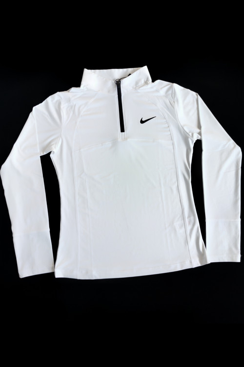 پیراهن آستین بلند ورزشی فینگر دار نایک زنانه سفید + لیست قیمت ۱۴۰۴